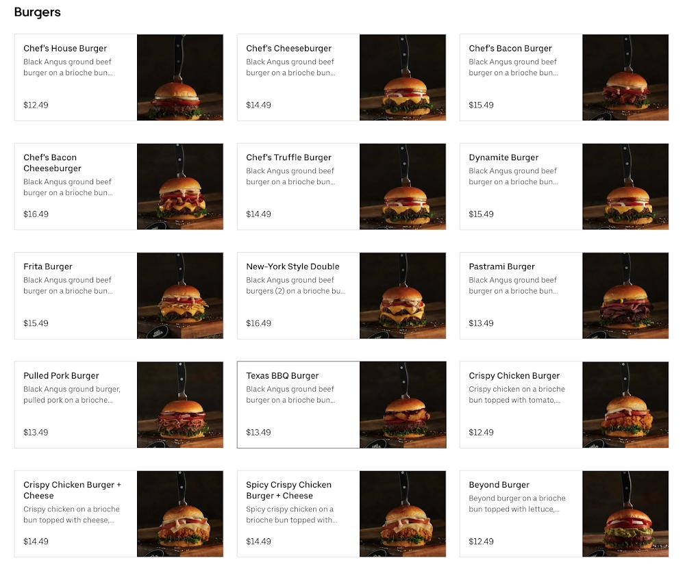 Chef Burger Menu image 1